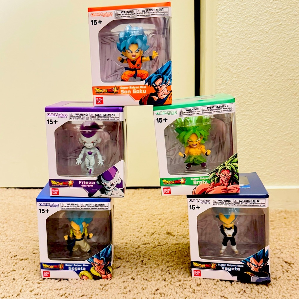 Bandai Dragonball Super Chibi Masters 1 - 5 (Complete Set) new